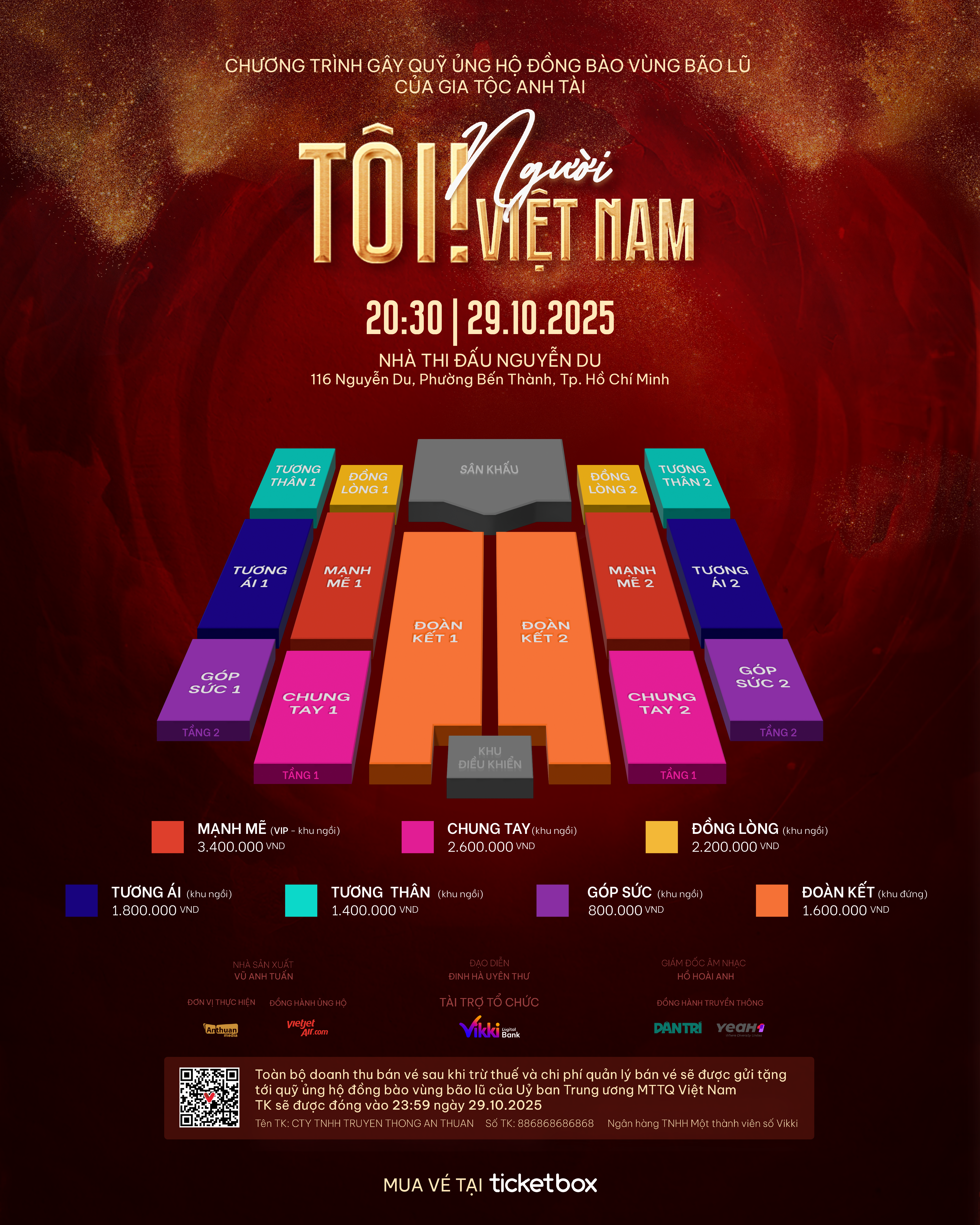 Gia tộc Anh Tài công bố sơ đồ và giờ mở bán vé show “Tôi! Người Việt Nam” - 2