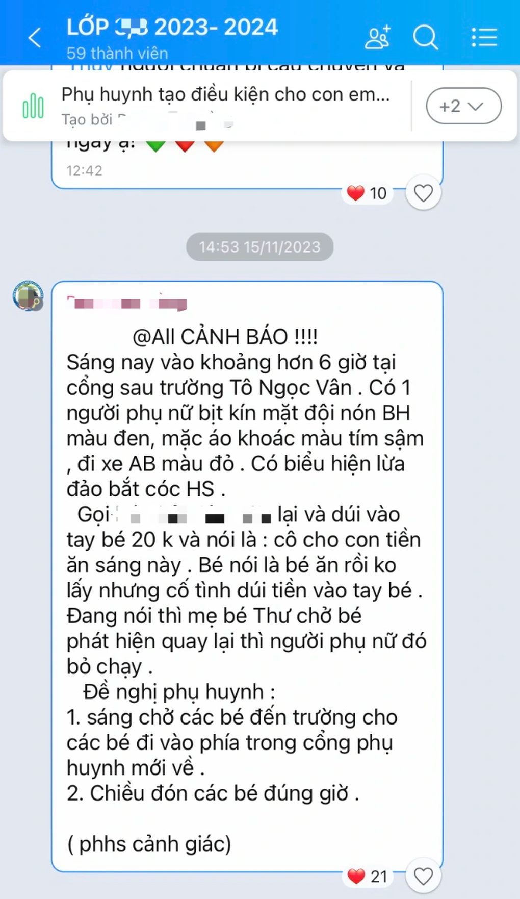 TPHCM: Xuất hiện người lạ dúi tiền cho học sinh, bị phát hiện liền bỏ chạy - 2