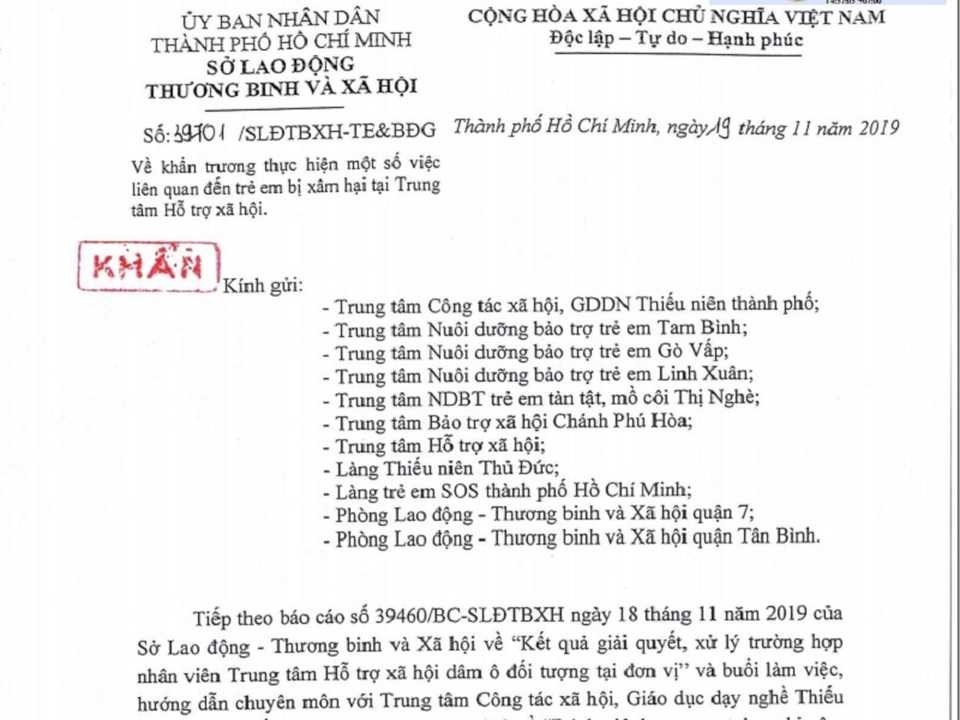 “Xem xét trách nhiệm lãnh đạo đơn vị do chậm xử lý vụ việc về trẻ em” - 2 “Xem xét trách nhiệm lãnh đạo đơn vị do chậm xử lý vụ việc về trẻ em” - 2