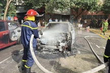 Ô tô cháy rụi ở Bắc Ninh, hãng nói là xe Peugeot đầu tiên Việt Nam bị cháy