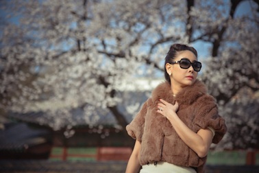 Hà Kiều Anh trẻ trung tại Hàn Quốc