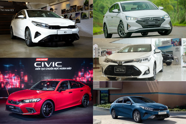 Loạt đối thủ trong phân khúc sedan hạng C, giá trên dưới 800 triệu đồng