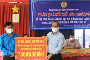 Long An chi 16 tỷ đồng, 800 tấn gạo hỗ trợ công nhân ở trọ