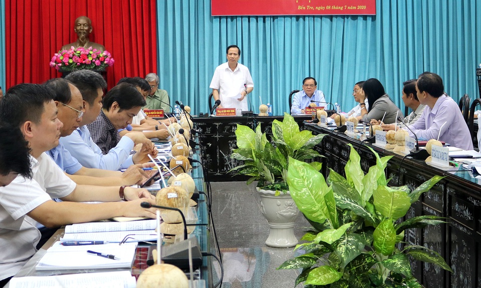 Bộ trưởng Đào Ngọc Dung: Cần tạo sinh kế bền vững cho người dân Bến Tre - 3 Bộ trưởng Đào Ngọc Dung: Cần tạo sinh kế bền vững cho người dân Bến Tre - 3
