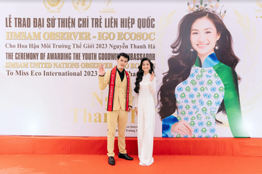 Hoa hậu Thanh Hà nhận danh hiệu Đại sứ thiện chí trẻ IISAM