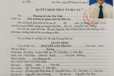 Đi ăn không trả tiền, đối tượng bị phát hiện đang có lệnh truy nã