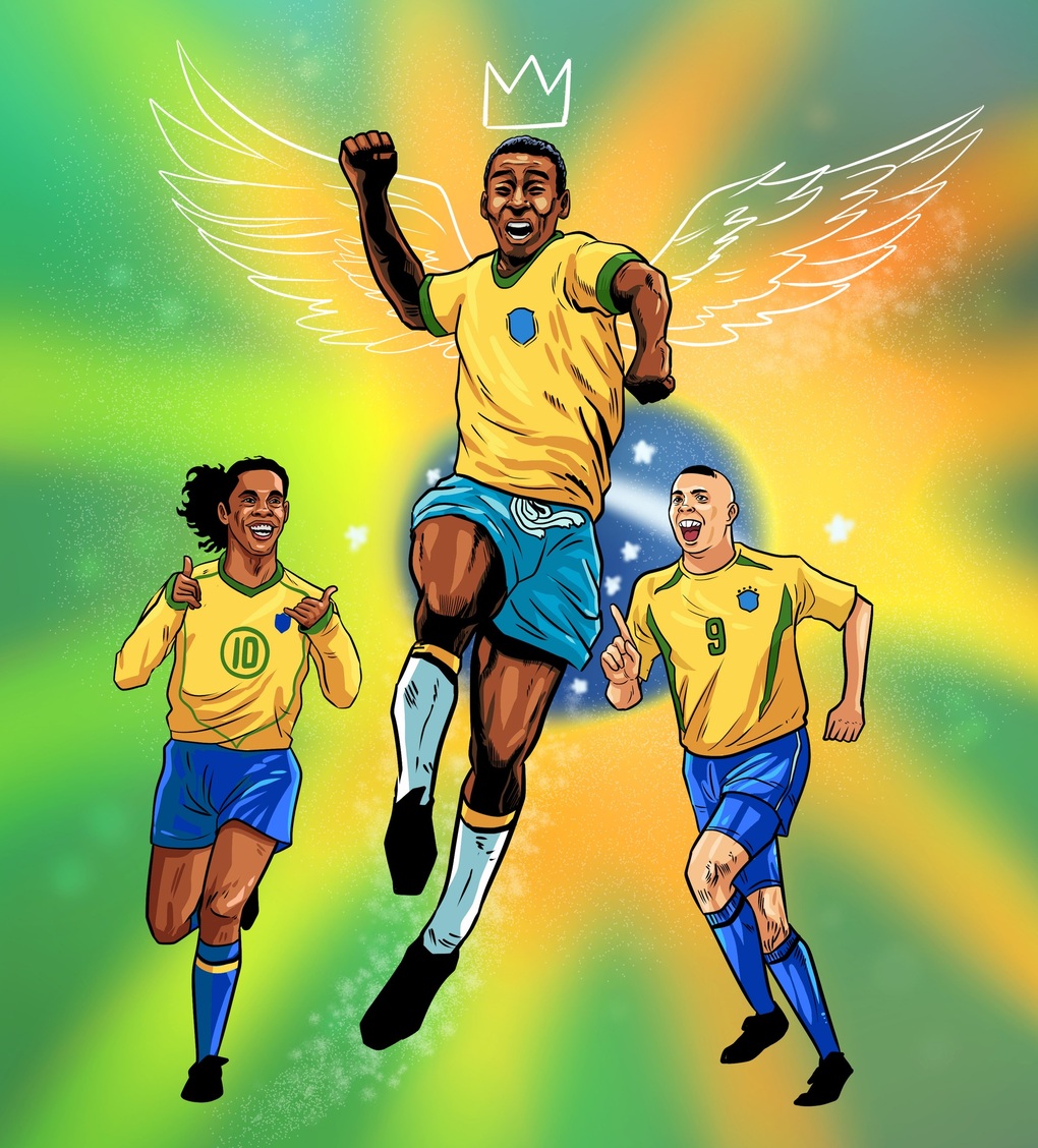 Không chỉ là huyền thoại của bóng đá Brazil, Pele là huyền thoại của bóng đá thế giới (Ảnh: Thăng fly comics). Không chỉ là huyền thoại của bóng đá Brazil, Pele là huyền thoại của bóng đá thế giới (Ảnh: Thăng fly comics).