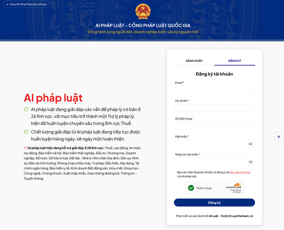 Cách dùng chatbot AI của Bộ Tư Pháp để giải đáp các thắc mắc về pháp luật - 2 Cách dùng chatbot AI của Bộ Tư Pháp để giải đáp các thắc mắc về pháp luật - 2