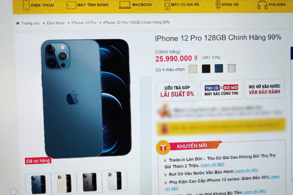 iPhone 12 Pro hàng cũ bắt đầu xuất hiện, giá chênh lệch máy mới không nhiều - 1 iPhone 12 Pro hàng cũ bắt đầu xuất hiện, giá chênh lệch máy mới không nhiều - 1