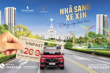 Mua nhà Vinhomes tặng voucher xe Vinfast lên tới 200 triệu đồng