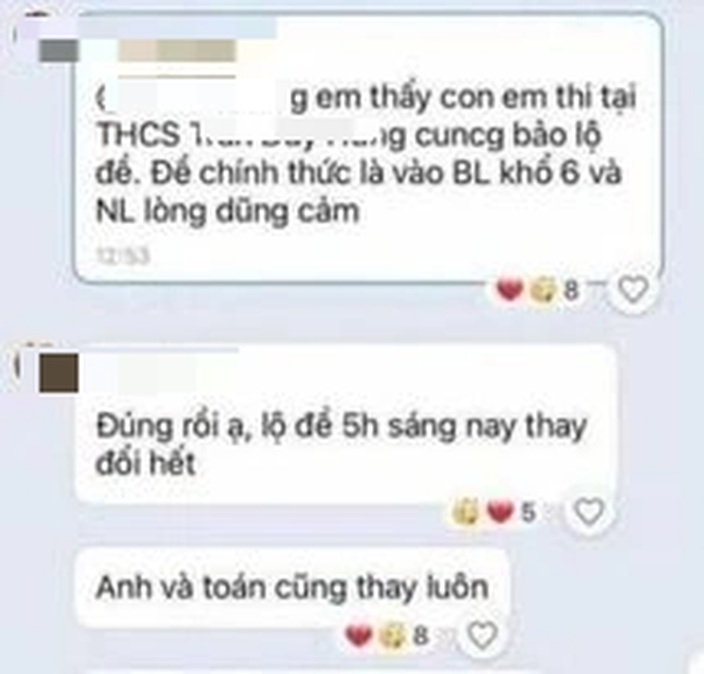 Vụ tin thất thiệt lộ đề, phải thay toàn bộ lúc 5h sáng: Công an vào cuộc - 1