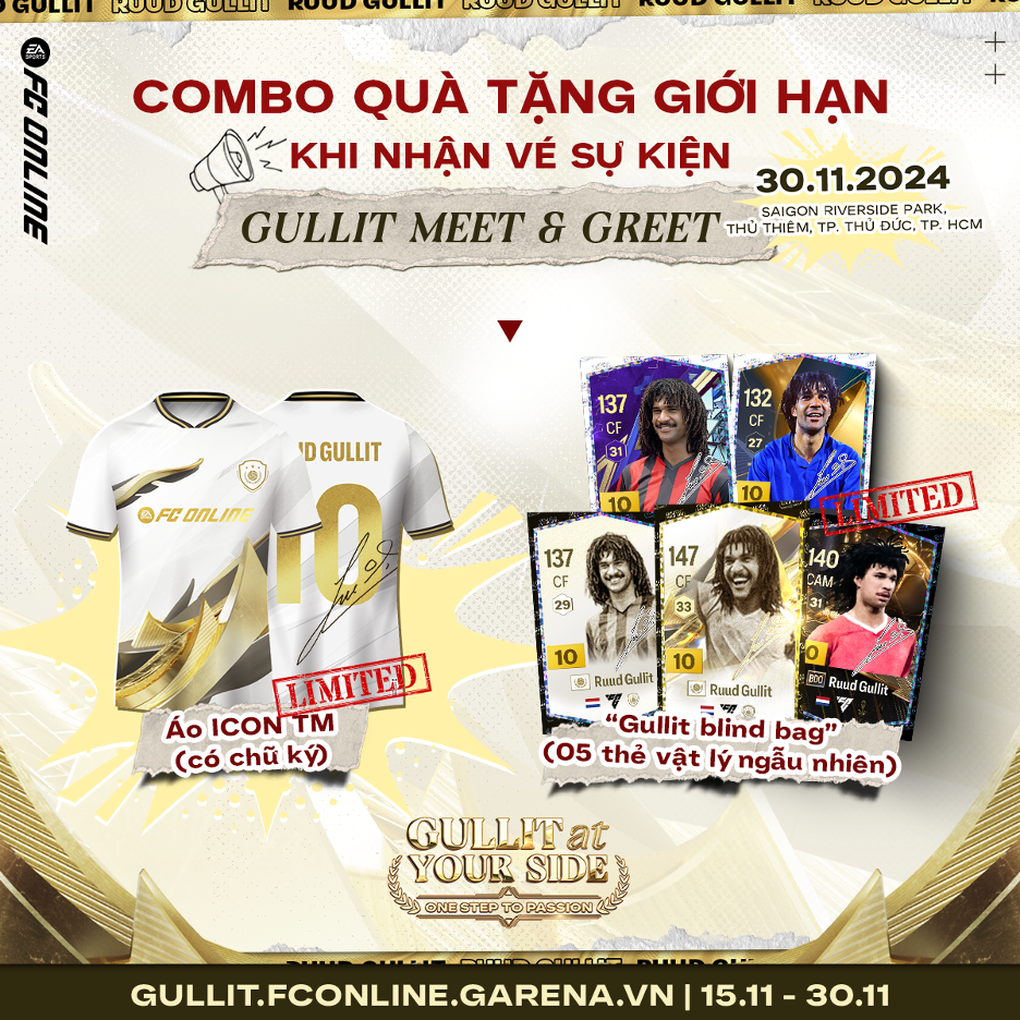 Huyền thoại bóng đá Ruud Gullit giao lưu cùng người hâm mộ tại sự kiện FC Online - 2 Huyền thoại bóng đá Ruud Gullit giao lưu cùng người hâm mộ tại sự kiện FC Online - 2