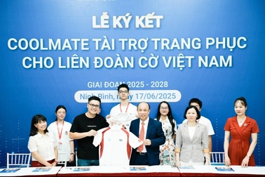 Startup Coolmate tài trợ trang phục cho Liên đoàn Cờ Việt Nam giai đoạn 2025-2028