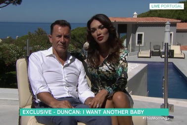 Vợ chồng Duncan Bannatyne hạnh phúc trên truyền hình