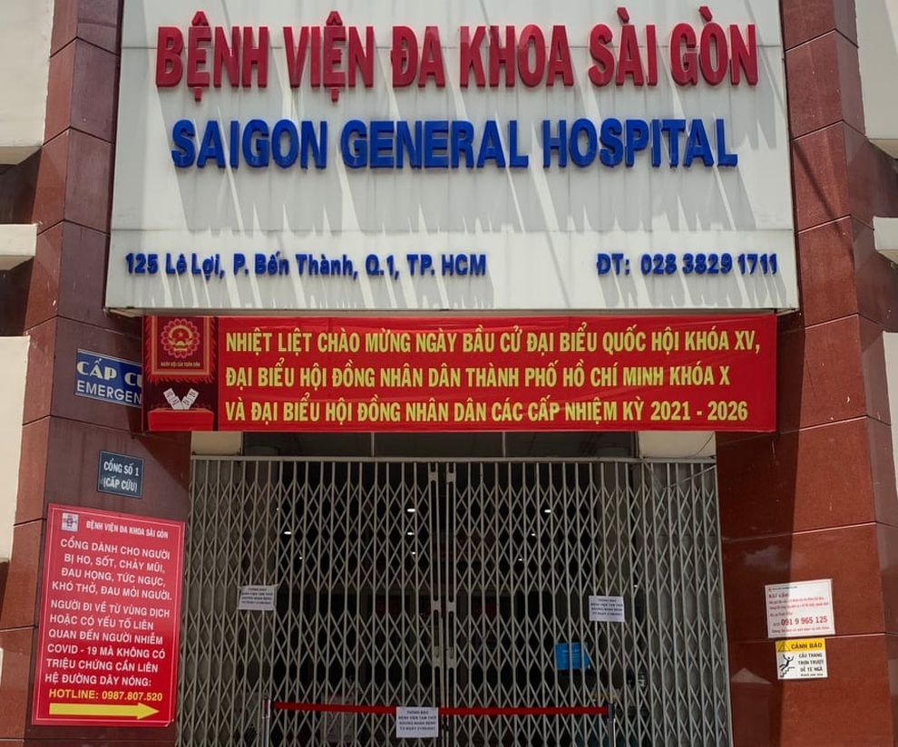 BV Đa khoa Sài Gòn tạm ngưng nhận bệnh nhân vì 5 ca dương tính đến khám - 1 BV Đa khoa Sài Gòn tạm ngưng nhận bệnh nhân vì 5 ca dương tính đến khám - 1