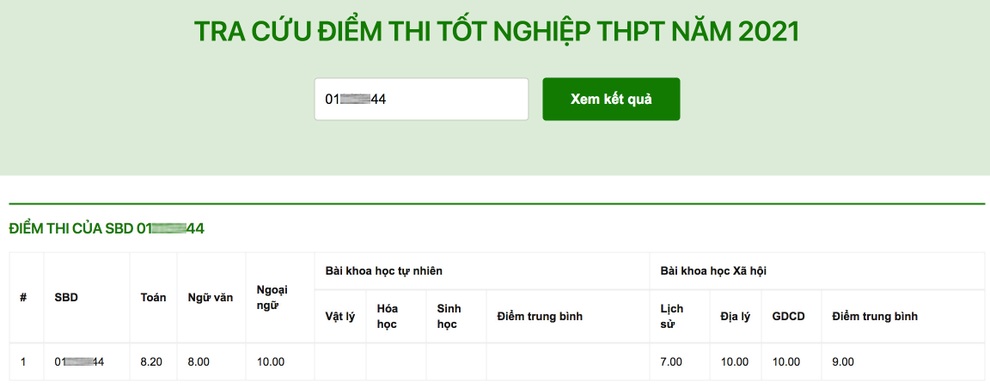 Xuất hiện thí sinh giành tới 3 điểm 10 kỳ thi tốt nghiệp THPT 2021 - 1 Xuất hiện thí sinh giành tới 3 điểm 10 kỳ thi tốt nghiệp THPT 2021 - 1