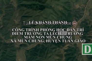 Khánh thành công trình phòng học Dân trí thứ 13 tại Điện Biên