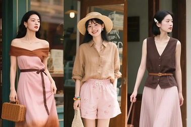 Mùa hè mặc trang phục màu nâu để vừa sành điệu, vừa thanh lịch