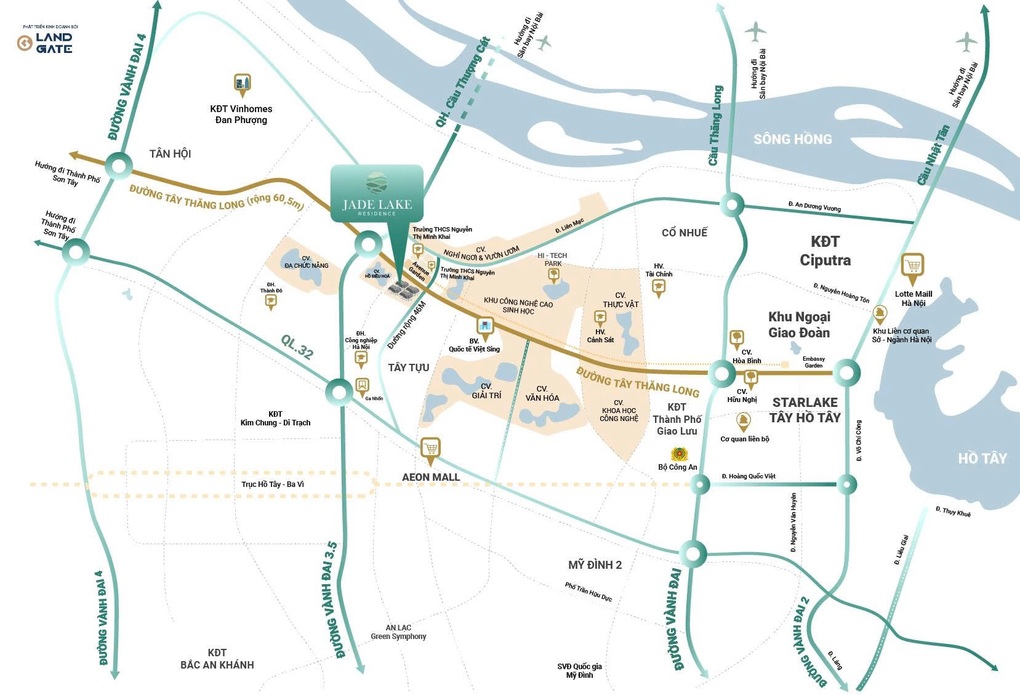 Jade Lake Residence hưởng lợi từ quy hoạch sông Hồng mới - 2 Jade Lake Residence hưởng lợi từ quy hoạch sông Hồng mới - 2
