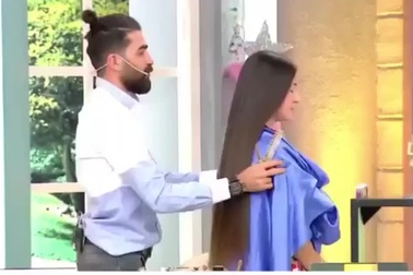 Cô gái bất tỉnh ngay trên chương trình truyền hình sau khi bị cắt 30cm tóc