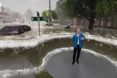 Chương trình dự báo thời tiết trở nên đầy hấp dẫn nhờ sử dụng công nghệ AR