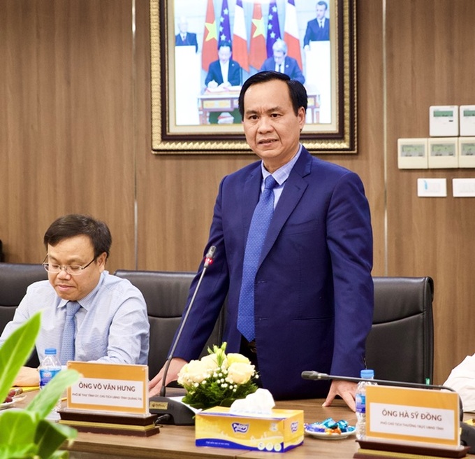Ông Võ Văn Hưng, Phó Bí thư Tỉnh uỷ, Chủ tịch UBND tỉnh Quảng Trị phát biểu tại sự kiện.