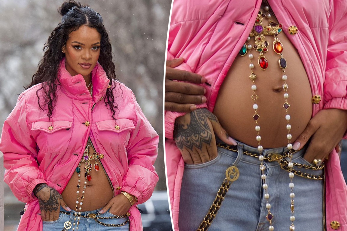 Laugh at the way Rihanna explains dressing sexy when pregnant - 2