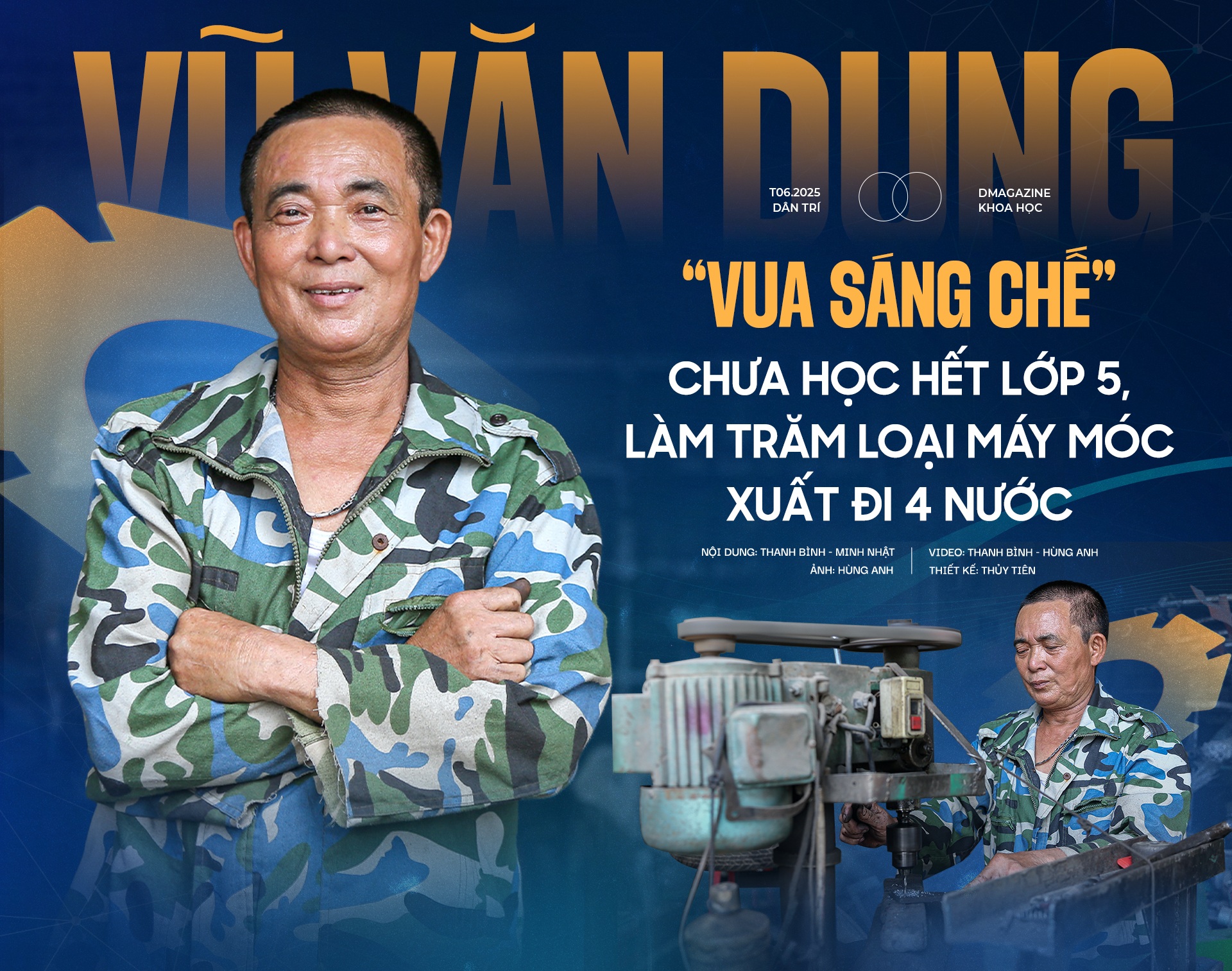 "Vua sáng chế” chưa học hết lớp 5, làm trăm loại máy móc xuất đi 4 nước