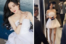 Triệu Lệ Dĩnh: Diện váy ngắn khoe chân thon, hút mọi ánh nhìn