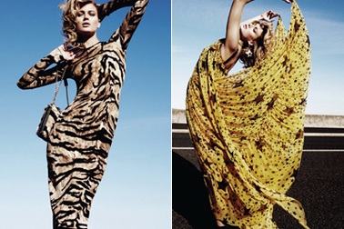 Michelle Buswell bay bổng trên Harper’s Bazaar 