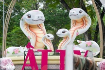 Tất bật chuẩn bị Hội hoa xuân Tết Ất Tỵ tại công viên Tao Đàn