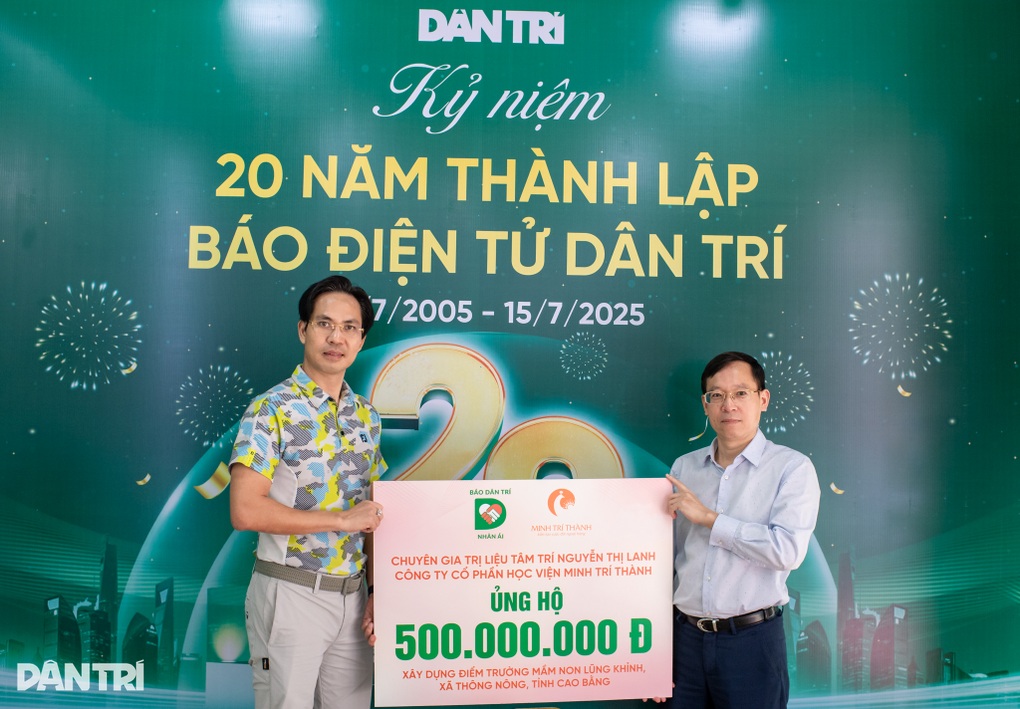 Báo Dân trí tiếp nhận 500 triệu đồng xây điểm trường mầm non tại Cao Bằng - 1 Báo Dân trí tiếp nhận 500 triệu đồng xây điểm trường mầm non tại Cao Bằng - 1