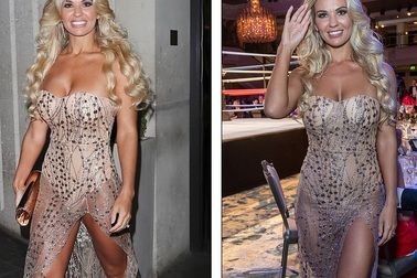 Người đẹp Anh diện váy xuyên thấu táo bạo