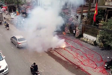 Đốt pháo trái phép sẽ bị gửi thông báo đến cơ quan, đơn vị công tác