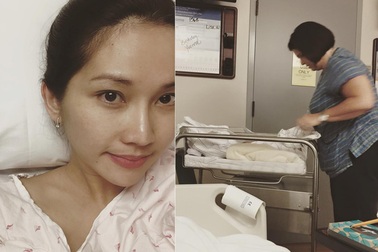 Kim Hiền đã sinh con gái tại Mỹ