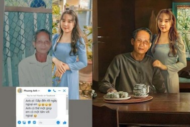 Bức ảnh 49 ngày ông ngoại mất và điều ước của cô cháu gái gây xúc động mạnh