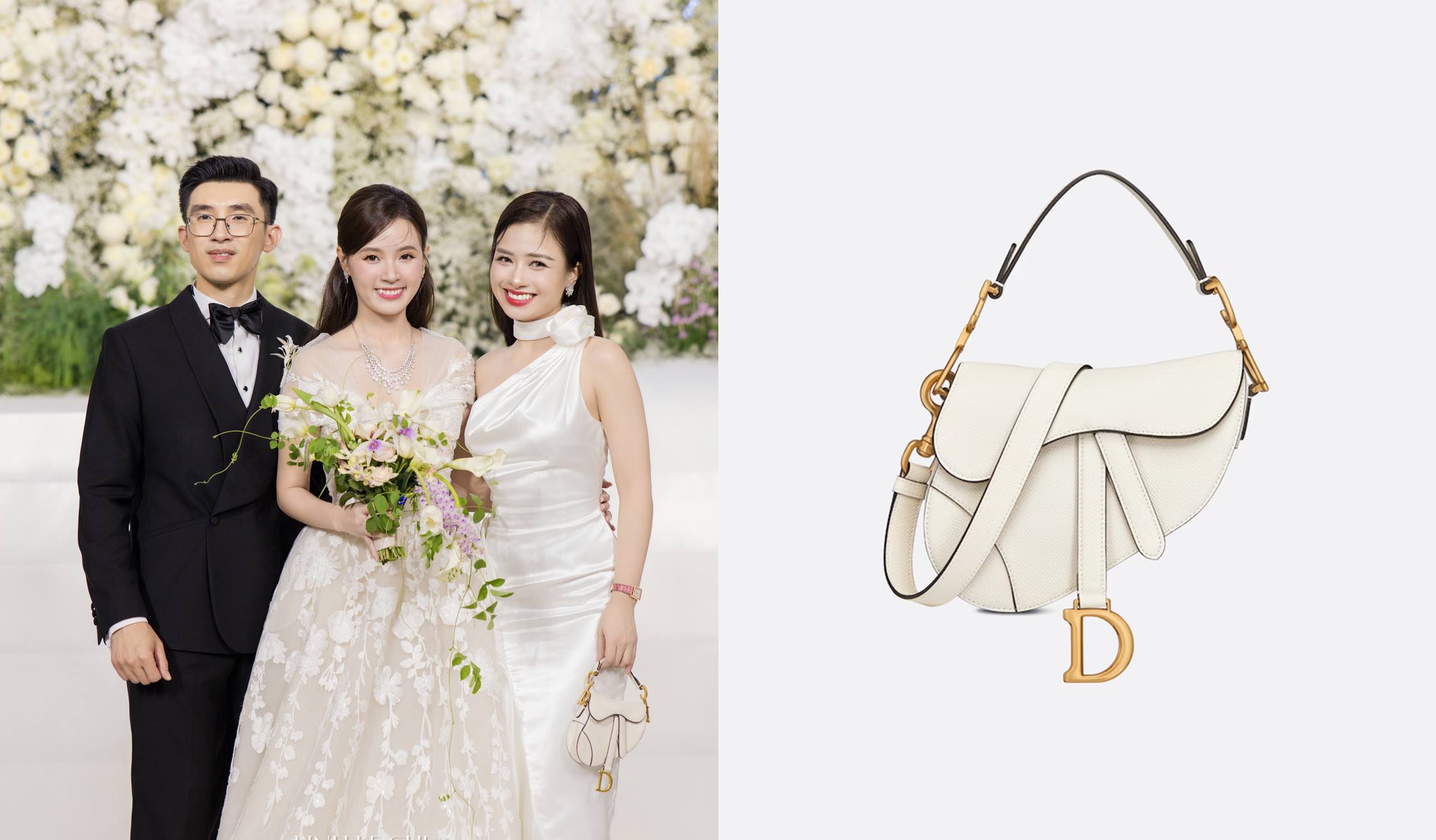 Nhã Phương, Sĩ Thanh xách túi Dior hơn 140 triệu đồng đến đám cưới Midu - 4