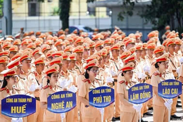 Hà Nội tiếp nhận hơn 600 CSGT tăng cường phục vụ diễu binh 2/9