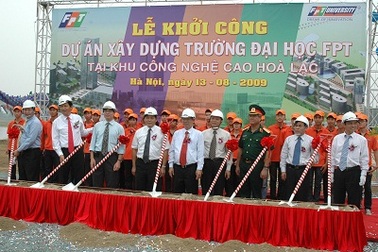 ĐH FPT sẽ cung cấp nguồn nhân lực chất lượng cao cho Khu CNC Hòa Lạc