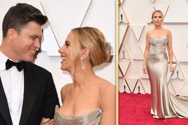 Scarlett Johansson đẹp đôi bên Colin Jost