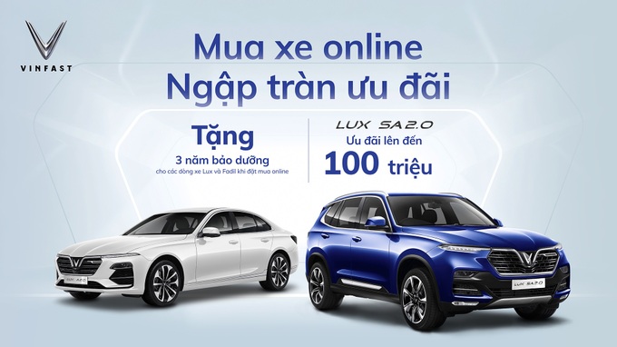 Ở nhà mua xe online, khách hàng của VinFast được miễn phí 3 năm bảo dưỡng - Ảnh 1.