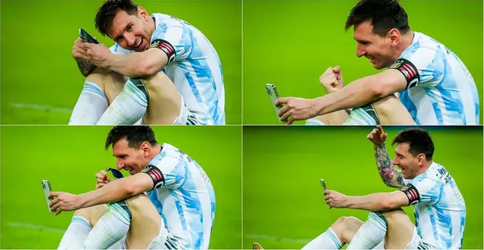 Messi cười hạnh phúc gọi điện cho vợ sau chức vô địch Copa America - 1 Messi cười hạnh phúc gọi điện cho vợ sau chức vô địch Copa America - 1