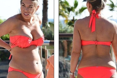 Frankie Essex vẫn tự tin diện bikini dù dáng không thon gọn