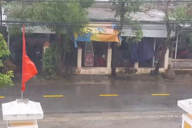 Mưa cực lớn ở xã biển Phú Thuận - Thừa Thiên Huế chiều 14/9
