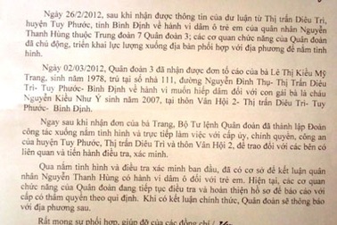 Kết luận Thượng tá quân đội có hành vi dâm ô trẻ em