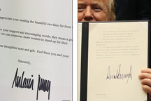 Chữ ký tiết lộ về con người của Đệ nhất phu nhân Mỹ Melania Trump