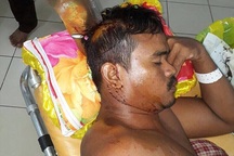 Vợ chồng cãi nhau, quăng dao đúng đầu hàng xóm