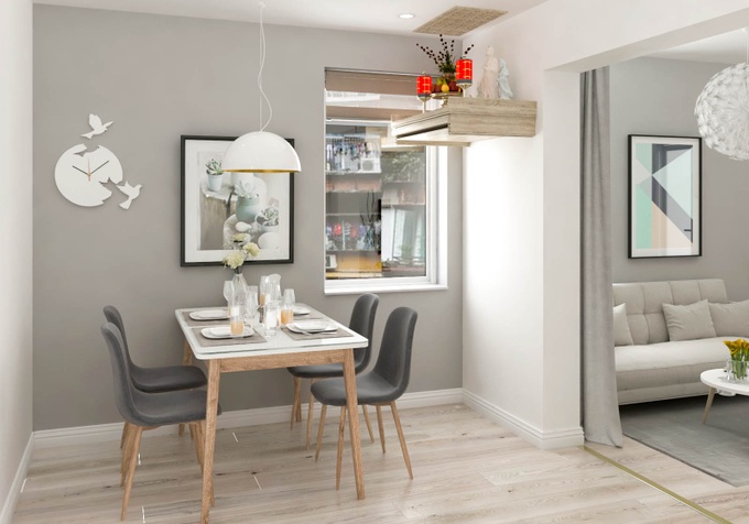 Tư vấn thiết kế cải tạo căn hộ tập thể 50m² với tổng chi phí 180 triệu đồng - Ảnh 8.