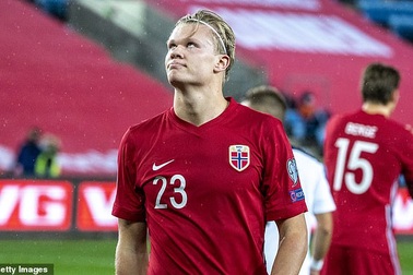 Haaland gây thất vọng, Na Uy tan mộng dự Euro 2020