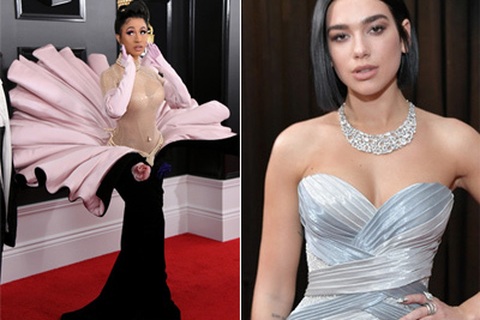 Người đẹp lộng lẫy váy áo trên thảm đỏ Grammy 2019